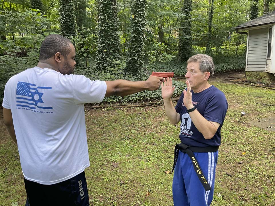 Outdoor gun training session